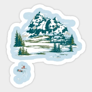 Mount Panda Sticker